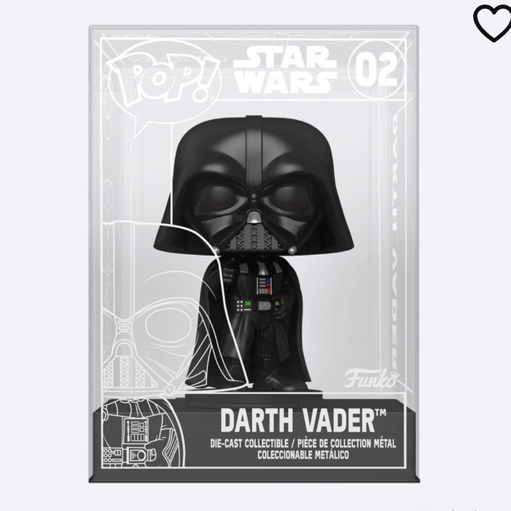 🆕 FUNKO POP! Star Wars Darth Vader Die Cast Collectible (02)